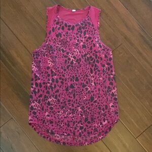 Women's Sleeveless Pink Leopard Print Top lululemon